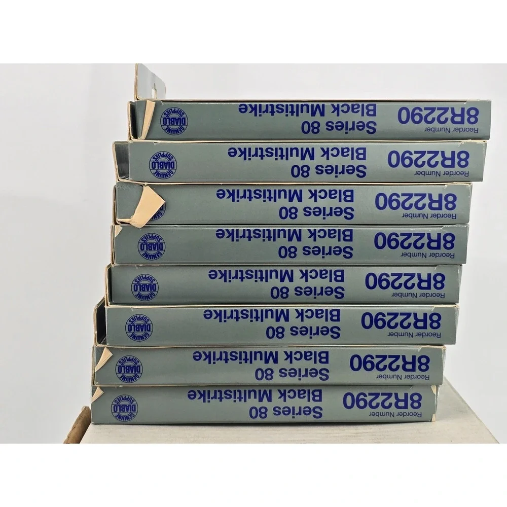 8 Lot NOS - DIABLO SUPPLIES 8R2290 SERIES 80 BLACK‎ MULTISTRIKE RIBBON